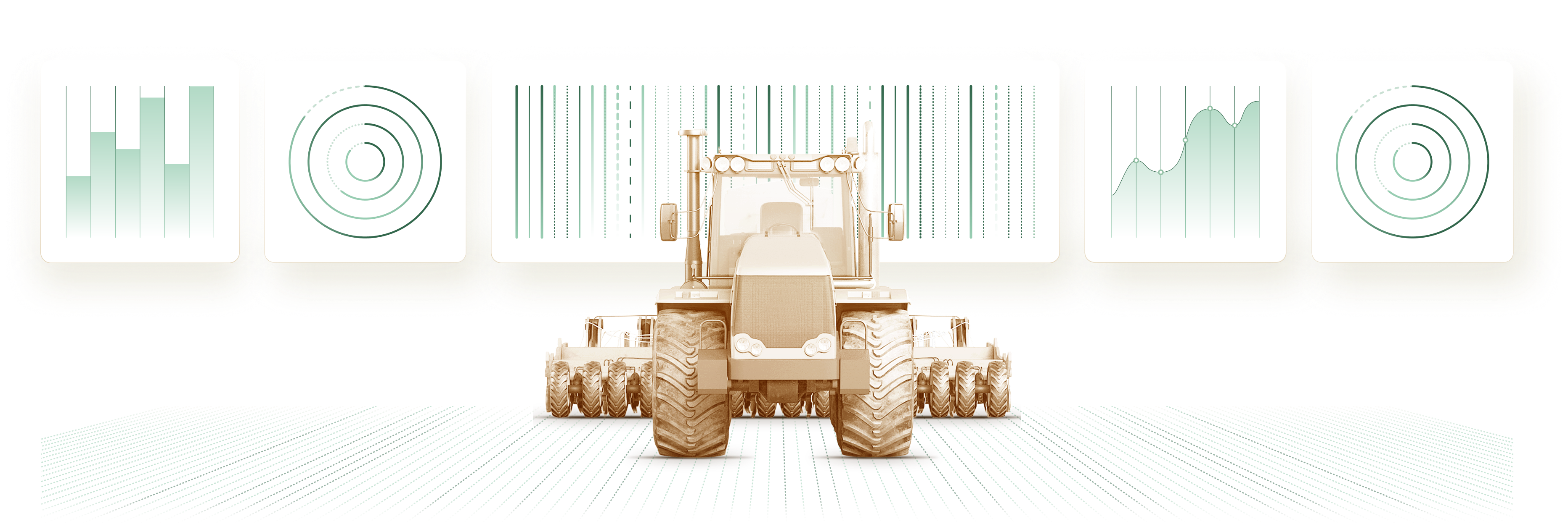 Illustration of a farmer using the Digitroll system in the field